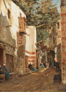 VARLEY John II 1850-1933,Street of the Sharouri, Cairo,1880,Bonhams GB 2023-10-25
