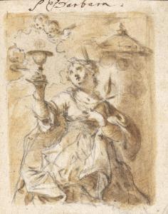 VAROTTI Giuseppe 1715-1780,Hl. Barbara,Palais Dorotheum AT 2023-10-04