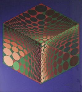 VASARHELY Viktor 1906-1997,ABSTRACT CUBE,1970,Lyon & Turnbull GB 2009-04-24