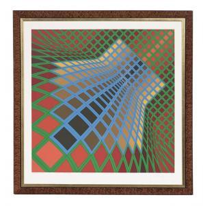 VASARHELY Viktor 1906-1997,Optical Cube,New Orleans Auction US 2017-01-29