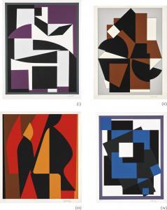 VASARHELY Viktor 1906-1997,UNTITLED (FOUR SCREENPRINTS),1989,Sotheby's GB 2017-11-14