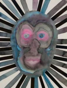 Vasell Chris 1974,Untitled (Ape Face, Beams),2004,John Moran Auctioneers US 2022-02-16