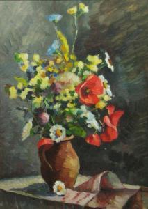 VASILESCU Aurel 1883-1951,Cana cu flori de camp,Alis Auction RO 2012-09-11