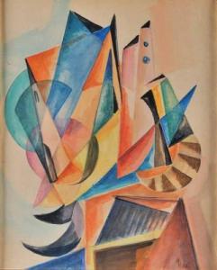 Vasilevich Ivanovsky Ivan 1905-1980,Composition.,1928,Damien Leclere FR 2009-12-19