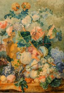 VASILIEV Aleksei Sergeievich,Still Life with Flowers,1874,Stockholms Auktionsverket 2005-12-09