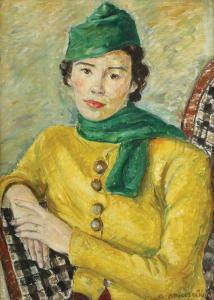 VASILIU Aurica Aricescu 1902-1986,Portrait of the painter TanțiDemetriade,Artmark RO 2011-01-27