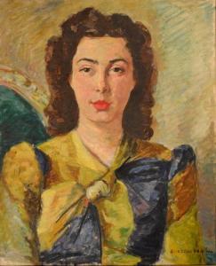 VASILIU Aurica Aricescu 1902-1986,Portret,1946,GoldArt RO 2015-07-20