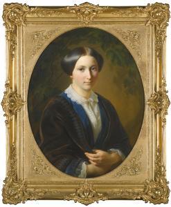 VASILY GROGORIEVICH KHUDIAKOV 1826-1871,PORTRAIT OF A LADY AND PORTRAIT OF A GENTLEM,1853,Sotheby's 2014-11-25