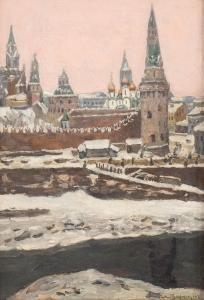 VASNETSOV Victor Mihailovich,Ansicht des Moskauer Kremls,Hargesheimer Kunstauktionen 2020-11-14