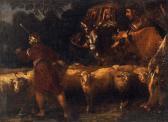 VASSALO ANTON MARIA 1620-1664,Bergers conduisant le troupeau,Pierre Bergé & Associés FR 2015-06-12