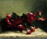 VASZARY Janos 1867-1939,Still-Life of Roses, Early 1890s,Kieselbach HU 2003-10-04