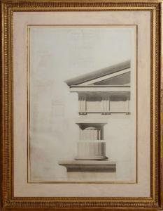 VAUDOYER Léon 1803-1872,TEMPLE ANTIQUE,Stair Galleries US 2016-04-30
