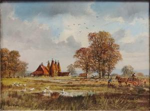 VAUGHAN DON 1916,Oasts in a landscape,Cheffins GB 2023-02-09
