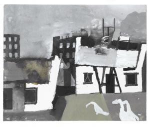 VAUGHAN Keith 1912-1977,Cottages with Geese,Bonhams GB 2013-11-20