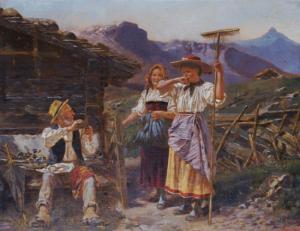 VAUTIC N.B 1800-1900,Peasant Scene,Hindman US 2008-07-15