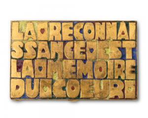 VAUTRIN Line,La Reconnaissance est la Mémoire du Coeur,1950,John Moran Auctioneers 2023-12-06
