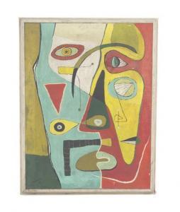 VAVRUSKA Frank 1917-1974,Abstract Portrait,1946,Hindman US 2014-06-04