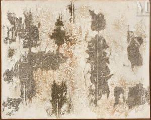 VAZIRI MOGHADDAM Mohsen 1924-2018,Composition abstraite sable,1961,Millon & Associés FR 2022-12-19