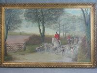 VEALE harold 1900-1900,The South Glamorgan Hunt Trotting Down a Lane,Peter Francis GB 2013-03-26