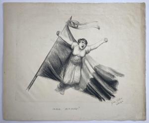 VEBER Jean 1864-1928,Aux armes,1914,Eric Caudron FR 2024-04-03