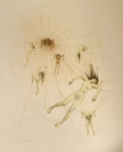 VEBER Jean 1864-1928,L'araignée,Delorme-Collin-Bocage FR 2010-04-16