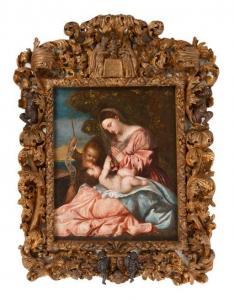 VECELLIO Francesco 1475-1559,Madonna and Child with the Infant John the Baptist,Hindman 2020-10-13