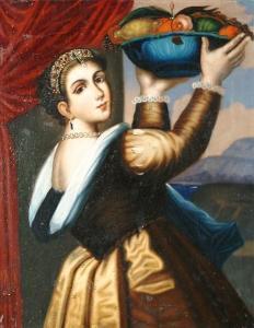 VECELLIO TIZIANO 1485-1576,Woman with a fruit bowl,Bonhams GB 2007-04-03