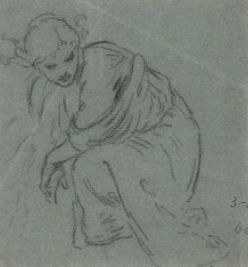 VEDDER Elihu 1836-1923,Crouching Woman,William Doyle US 2024-04-10