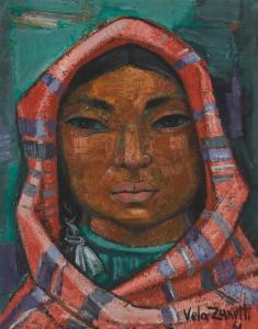 VELA ZANETTI José 1913-1998,Portrait of a woman,1961,John Moran Auctioneers US 2024-04-23