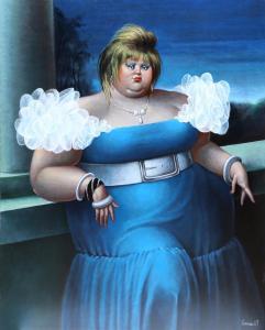 VELASCO Leandro 1933,Marylou in Blue,1987,Ro Gallery US 2022-11-17