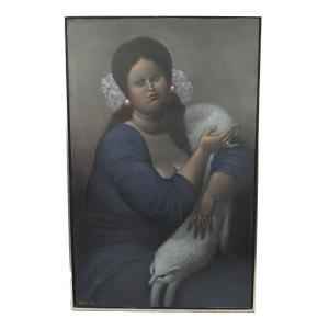 VELASCO Leandro 1933,Portrait of Helen at 29,1985,Kodner Galleries US 2022-06-15