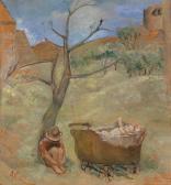 VELIM Anton 1892-1954,Landscape with Child’’’’s Pram,Palais Dorotheum AT 2012-12-20