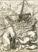 VELLERT Dirck Jacobsz 1490-1555,Christ Walking on the Water,1525,Uppsala Auction SE 2023-12-12