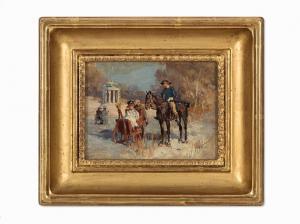 VELTEN Wilhelm 1847-1929,Horse Market,Auctionata DE 2016-02-16