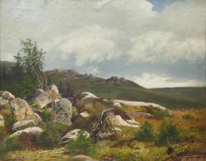 VELTZ Ivan Avgustovich 1866-1926,Landscape with Rocks,Shapiro Auctions US 2023-06-15