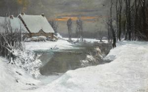 VELTZ Ivan Avgustovich 1866-1926,WINTER LANDSCAPE,Sotheby's GB 2017-11-28
