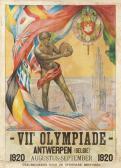 VEN van der Walter 1884-1923,VIIE OLYMPIADE,1920,Swann Galleries US 2015-08-05