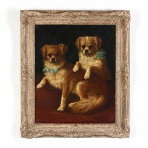 VENAT Isabelle 1887,A Portrait of Two Companion Dogs,Leland Little US 2017-12-02