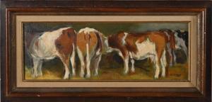 VENET Gabriel Albert 1884-1954,Les vaches à l'étable,Conan-Auclair FR 2024-02-20