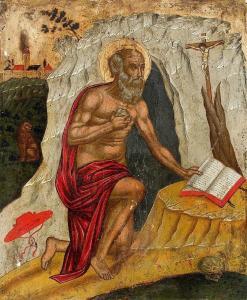 VENETO ADRIATIC MASTER,Saint Jerome,c.1450,Lempertz DE 2015-11-14