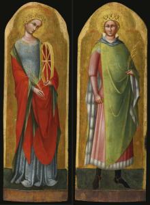 VENEZIANO LORENZO 1355-1380,SAINT CATHERINE OF ALEXANDRIA,Sotheby's GB 2015-01-29