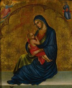 Veneziano Paolo 1300-1365,Madonna of Humility with the Annunciation,Sotheby's GB 2022-01-28