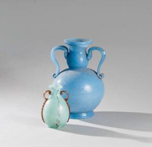 VENINI Paolo 1895-1959,Greenish bubble glass,Delorme-Collin-Bocage FR 2018-11-23