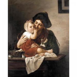 VENOTTI M,MOTHER AND CHILD AT THE SEWING TABLE,Sotheby's GB 2005-10-12