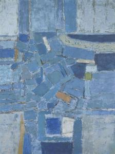 venton patrick 1925-1987,Landscape Forms (Blues with Green),1964,Rosebery's GB 2023-03-14