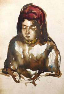 VENTRILLON Gaston, le jeune 1897-1982,study of a young girl,1930,Winter Associates US 2022-01-24