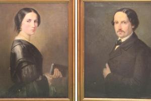 VENTURA Domenico 1812-1896,Coppia di ritratti Lui e Lei,Pirone Casa d'Aste IT 2018-08-08