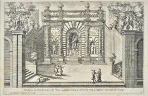 VENTURINI Giovanni Francesco 1650-1715,Fontana di Proserpina contigua ,Galleria Pananti Casa d'Aste 2023-07-17