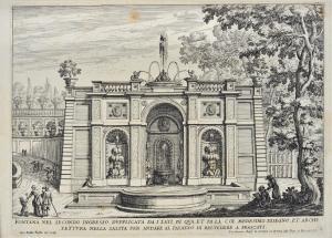 VENTURINI Giovanni Francesco 1650-1715,Fontana nel secondo ingresso [.,Galleria Pananti Casa d'Aste 2023-07-17