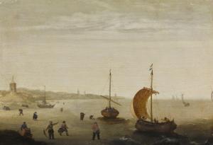 VERBEECK Cornelis 1590-1631,THE BEACH AT EGMOND-AAN-ZEE,Sotheby's GB 2017-12-07